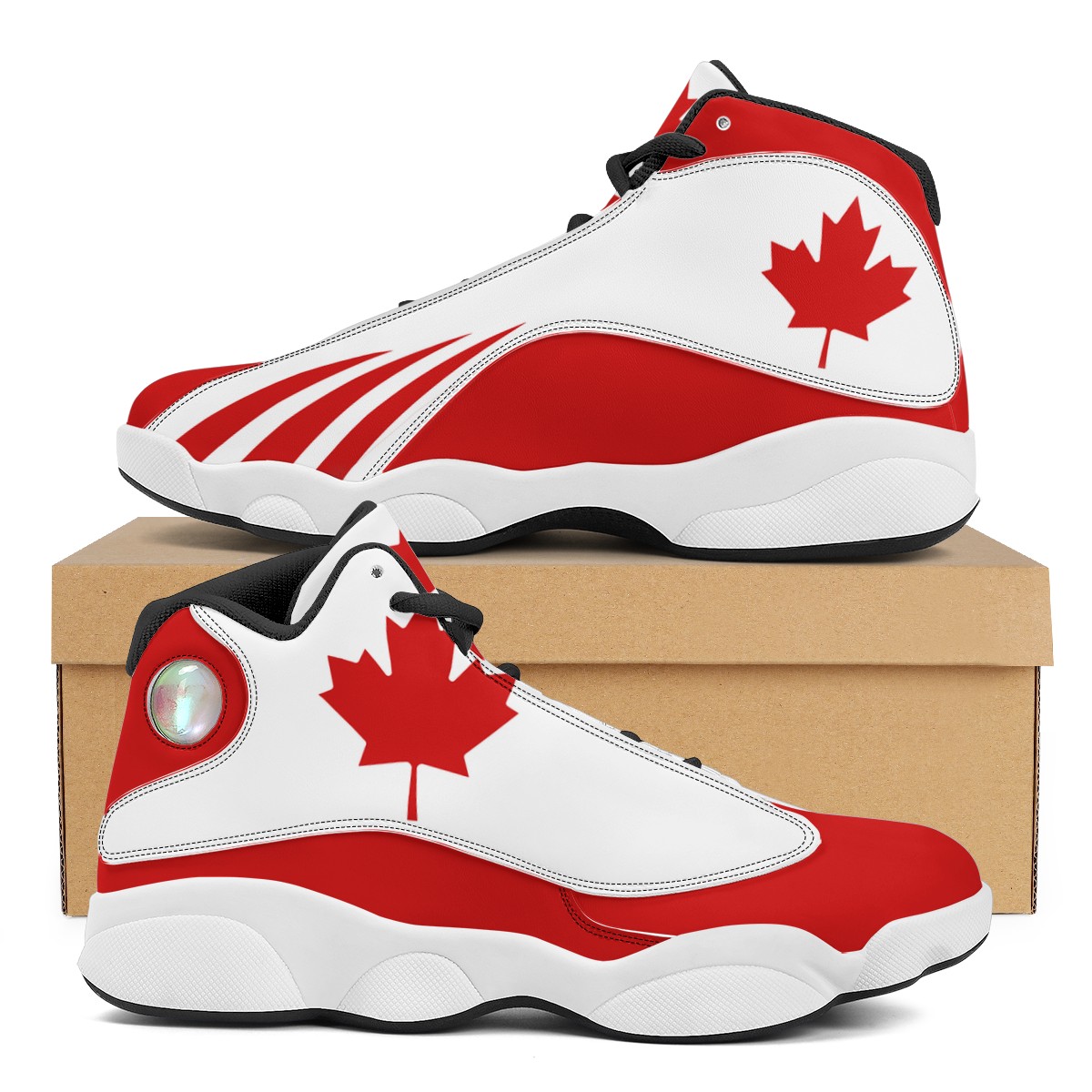 2022 Men Basketball Shoes Retro Aj 13s Flag Print Canada Men Sport Shoes Custom Made Mens Sneaker With Logo 