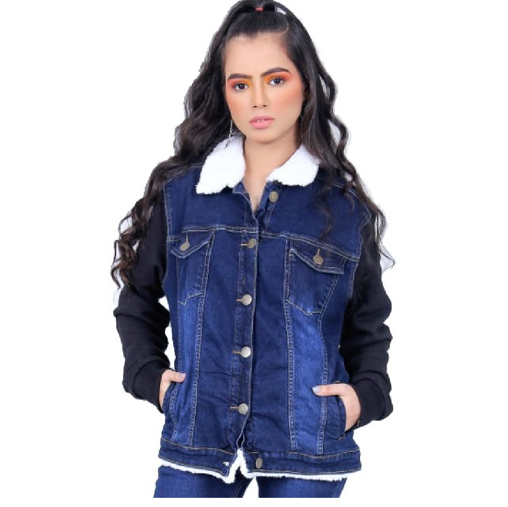Factory Cheap Price Wholesale High Quality Women Jeans Denim Jacket Top Selling Jackets 2022 With Customized Logo Stuff Shade Et 