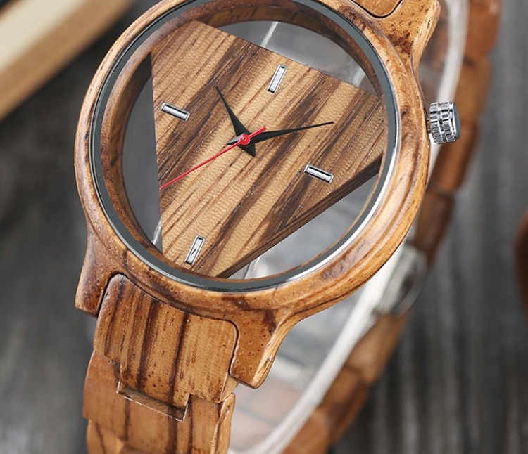 Factory Handcrafted Japan Quartz Movement Handcrafted Fashion Wooden Watch