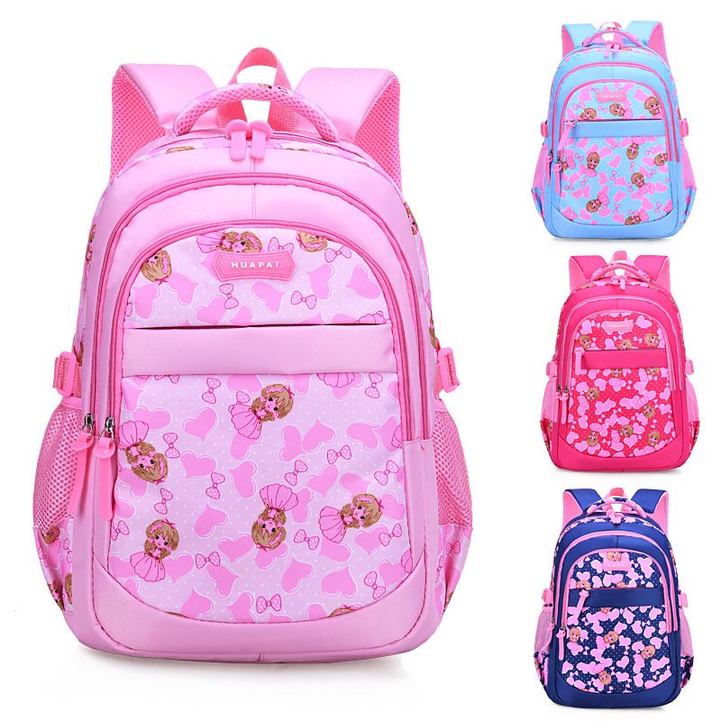 Cute Princess Pink Girl Backpack Children Student School Backpack For Kids 