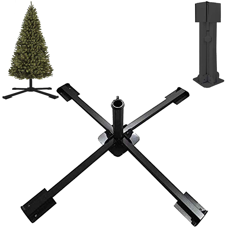 Jh-mech Christmas Decorations Folding Christmas Tree Metal Stand 30/50cm Base Christmas Tree Stand And Accessories 