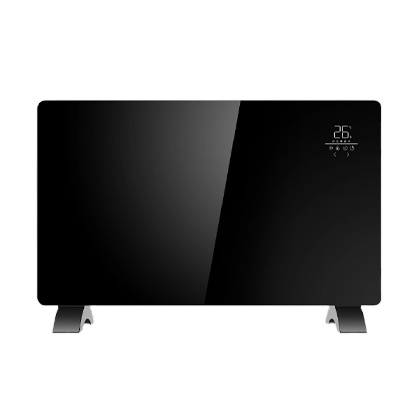 Home Decorative Electric Aluminum Glass Panel Heater With Led Touch Screen 