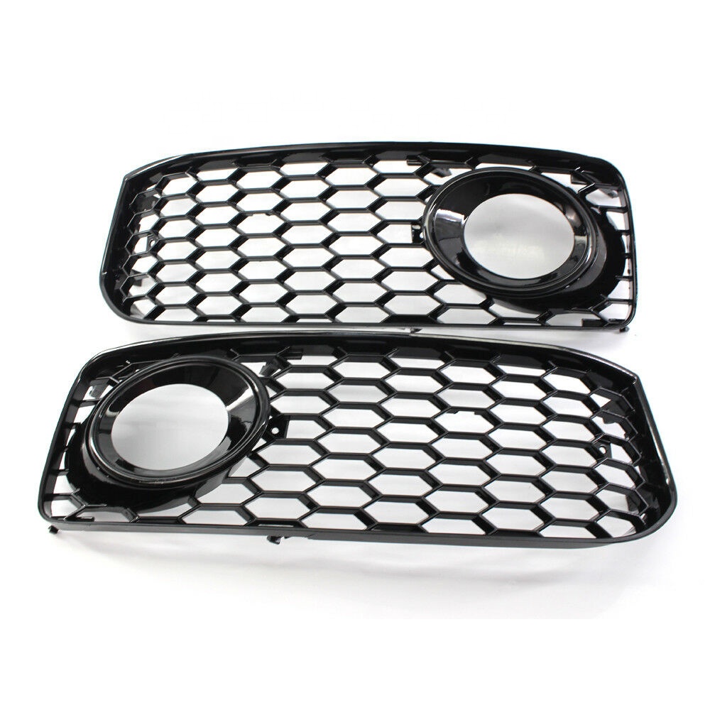 Car Parts For Audi A5 S-line S5 B8 Rs5 Style Honeycomb Fog Light Lamp Cover 