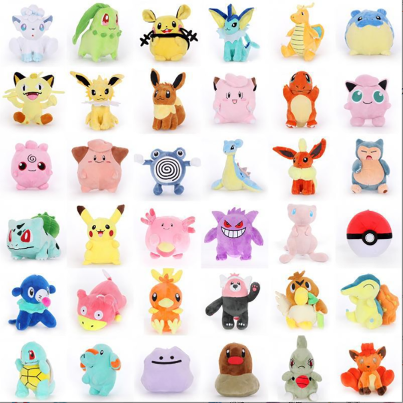 Custom Logo Plush Toys 20cm 25cm 30cm 40cm 60cm Stuffed Pet Elves Pocket Monster Plush Toys For Child 