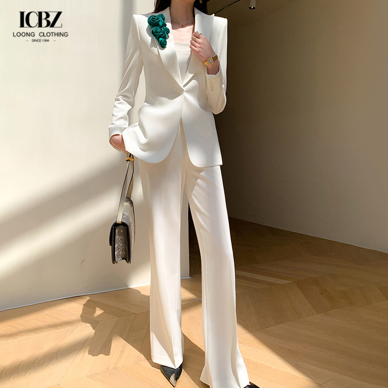 Wholesale Ladies Fashion Clothing Clothes Business Coat Shirt Suit 2 Pieces Sets Women's Suits for Business Office Work Wear