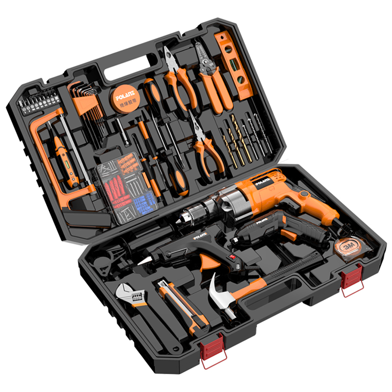 Proper Price Tools Set Box For Household Hardware Tool Drilling Drills Set Electric Tools Kit 