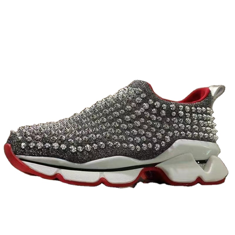 Wholesale 2022 Classic Premium Luxury Rivet Men&#39;s Sports Casual Men&#39;s Shoes 