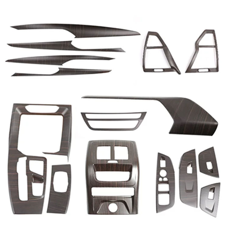 Mahogany Interior Abs Material Car Interior Trim Cover For Bmw X3 