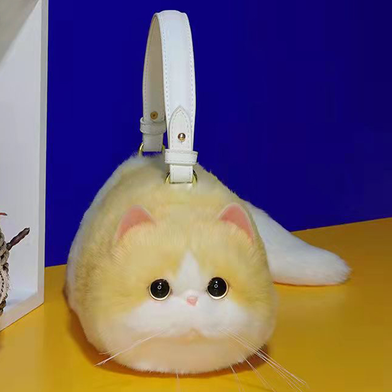 2022 Fashion 3d Cartoon Cat Bags High Quality Ins Ladies Cute Crossbody Bag Cat Shape Luxury Handbags For Women 