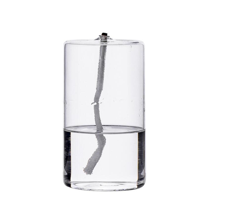 Creative Transparent Handmade Glass Candle Holder Oil Lamp European Decorative Home Furnishing Wholesale Manufacturers 