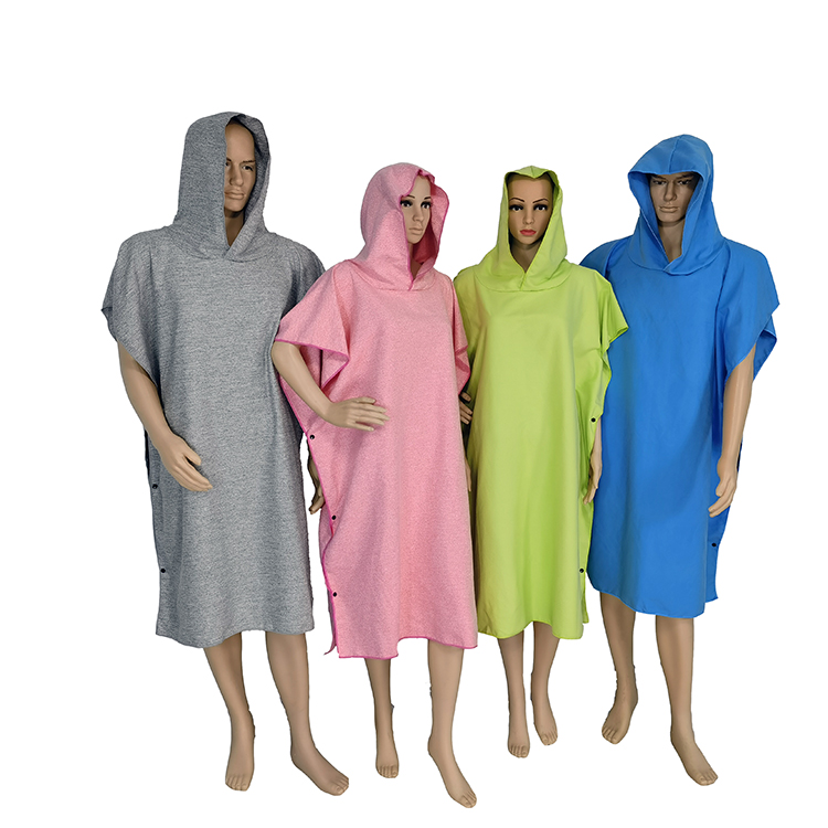 Hot Sale Custom Printed Microfiber Soft Absorbent Hooded Beach Towel Custom Made Poncho 