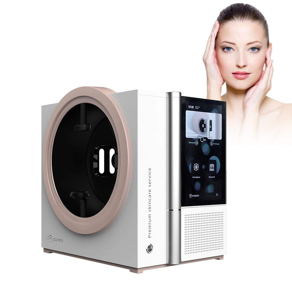 Professional Salon Use Digital Skin Analyzer Automatic Portable Screen Facial Skin Analyzer 