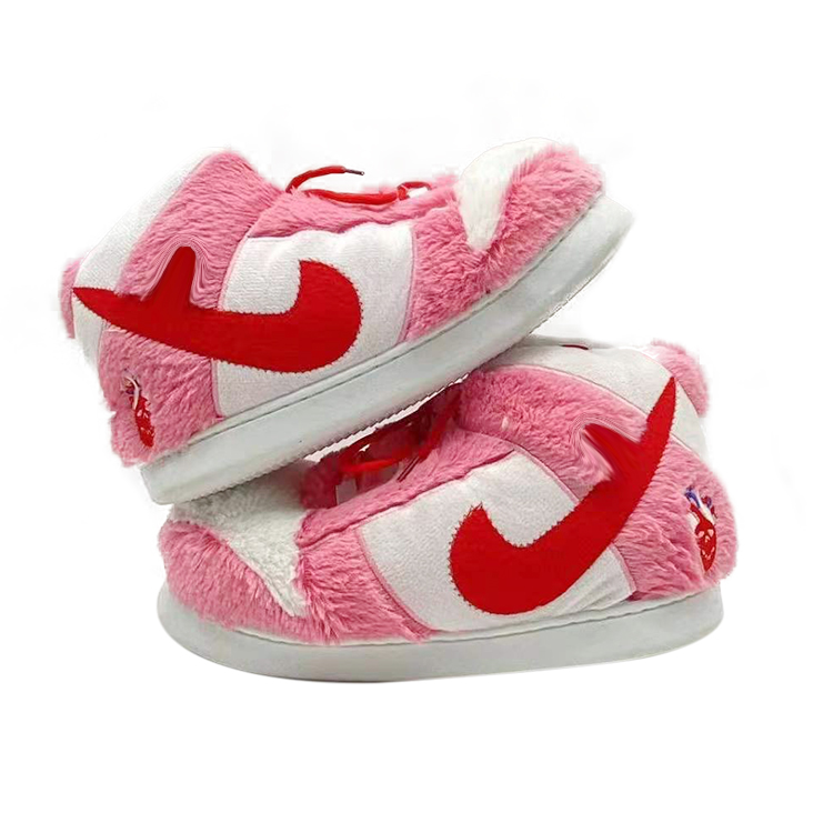 Yeezy Aj Sneaker Slipper Cozy Plush Stuffed Anti Slip Home Slipper 