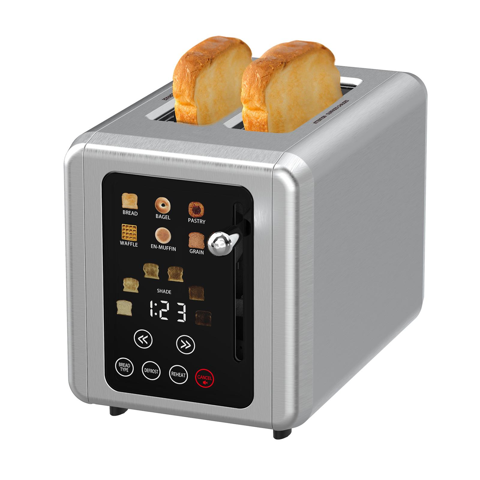 Professional 2-Slice Mini Breakfast Oven Electric Powered Household Kitchen Appliance for Toasting Bread in the Kitchen