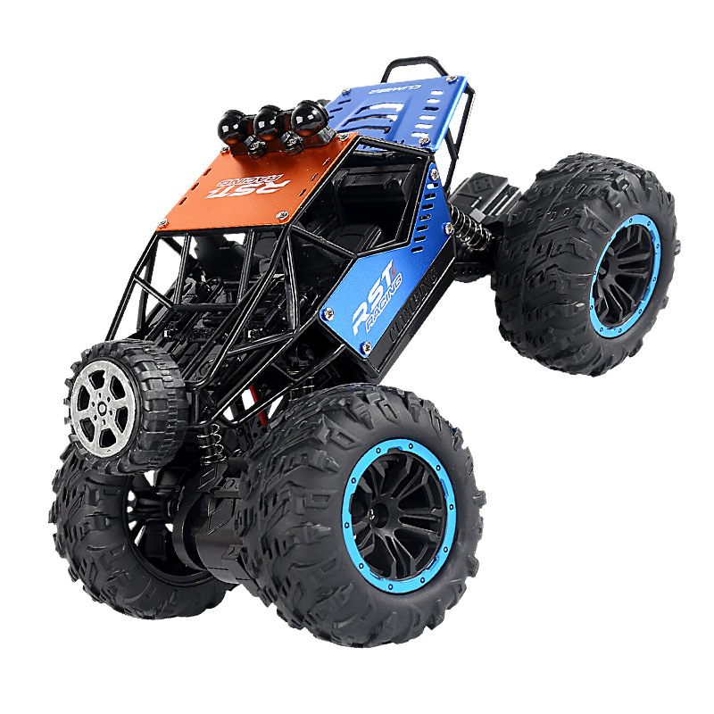 Rc Car Remote Control Monster Truck Off Road Rock Crawler Vehicle All Terrain Rechargeable Electric Toy For Boys &amp; Girls 