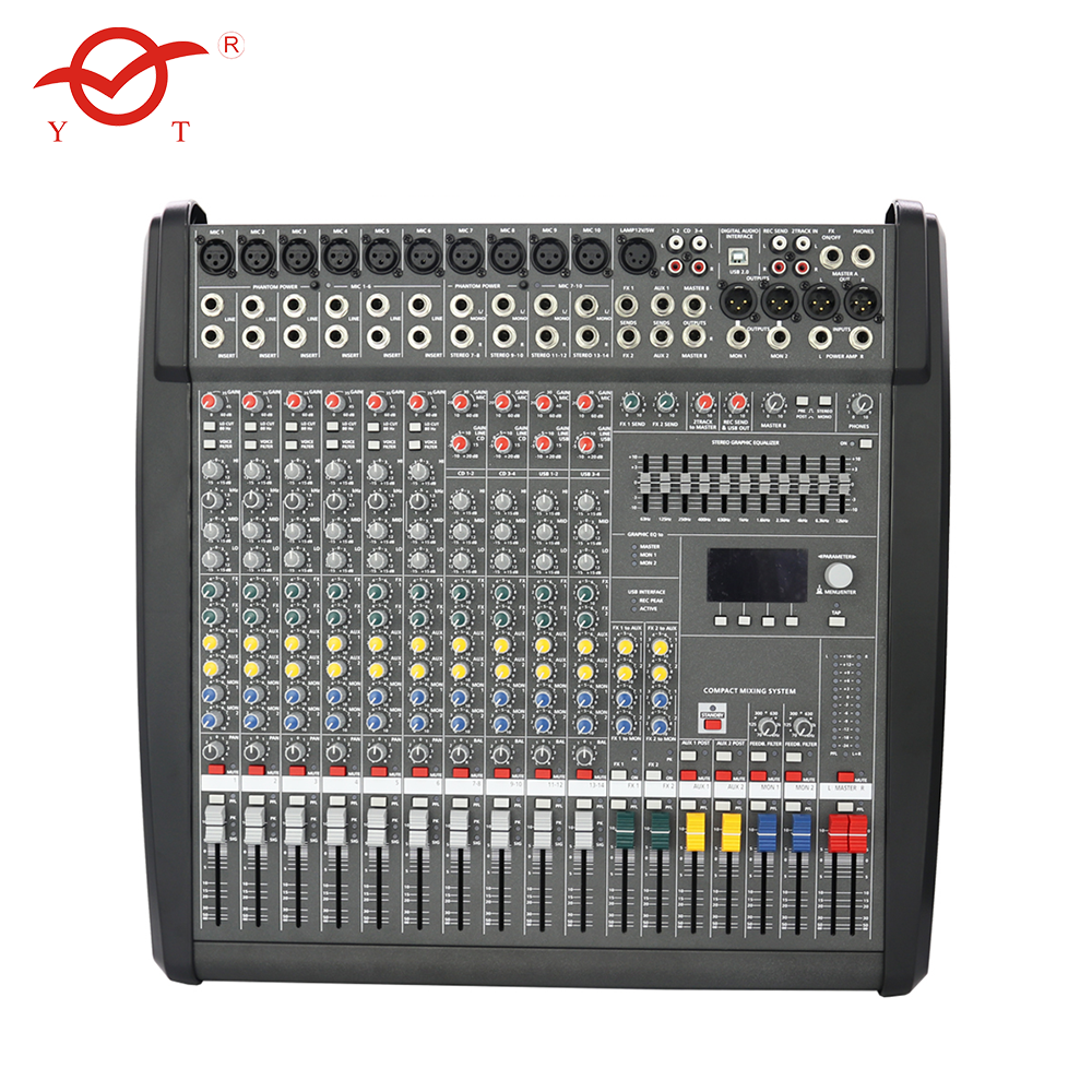 Yatao Dynacord Powermate 1000-3 Power Mixer Digital Mixing Console Audio Mixer Professional 