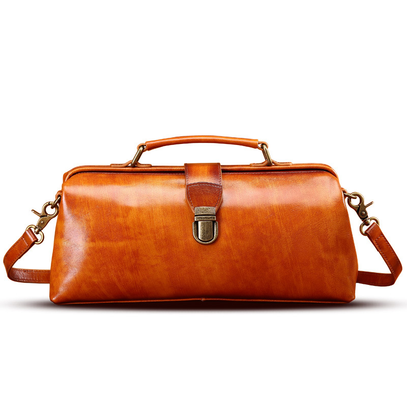 European And American Fashion Vintage Bag Ladies First Layer Cowhide Shoulder Bags Handbag Crossbody Luxury Handbag For Woman 