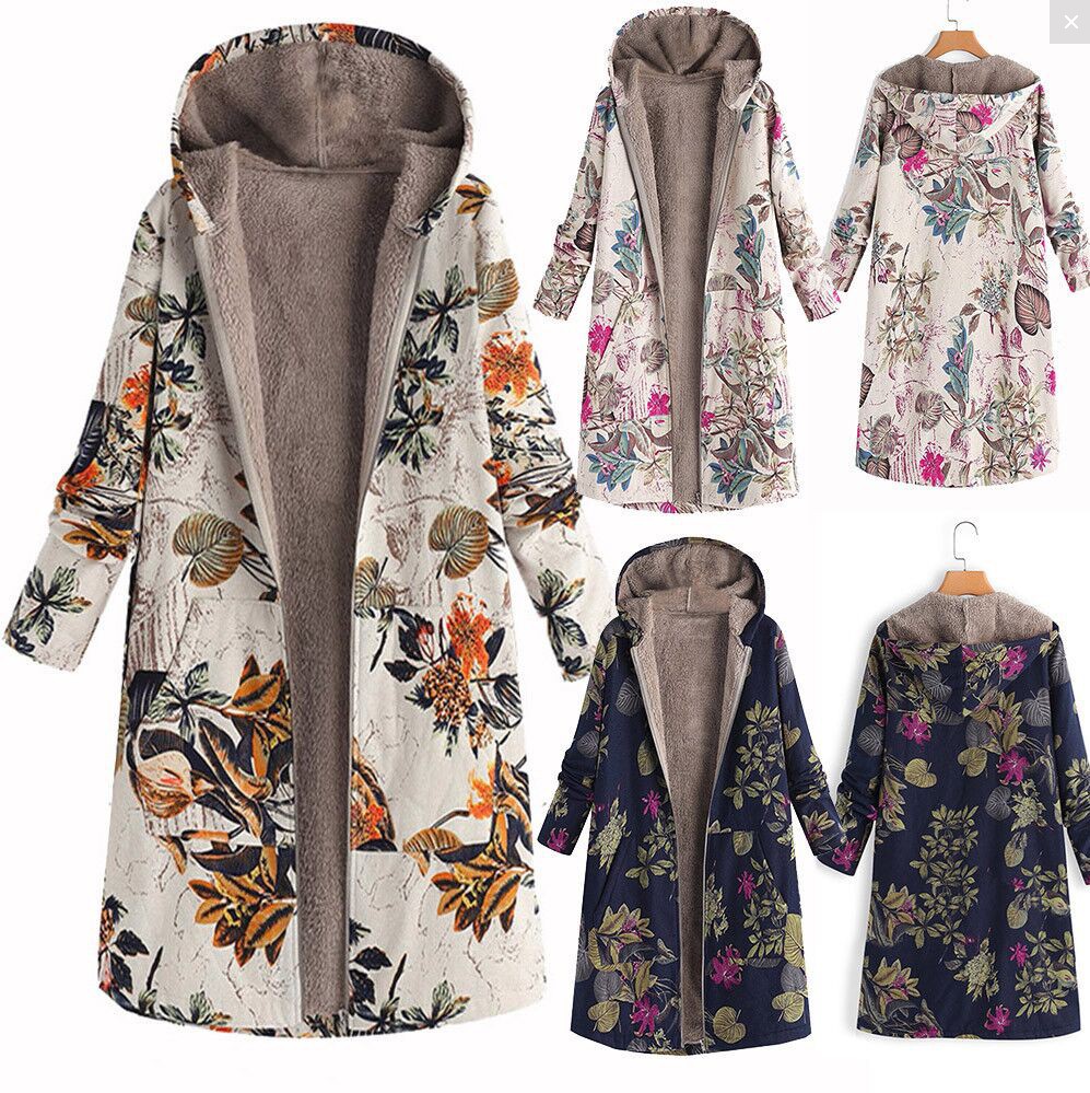 Stock 2022 New Styles Winter Clothes Plus Size Hooded Long Cotton And Linen Jackets Coats For Women 