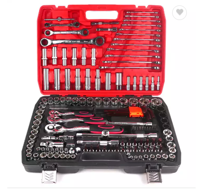 Portable Small Mini Tool Box 12pt 6pt Socket Set Tool Kits For Automotive Repair 