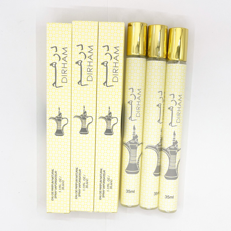 White 35ml Dirham Darhan Arabian Magic Lamp Test Tube Perfume Middle East Men&#39;s And Women&#39;s Fragrance 