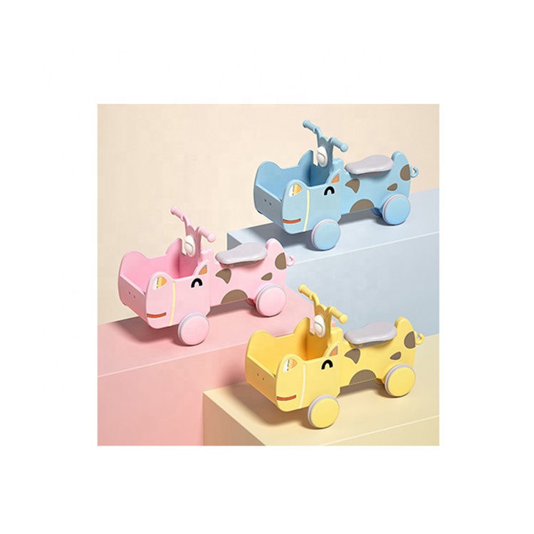 Qiaoqiao Mini Plastic Baby Storage Locker Rider Car Steerable Cartoon Toddler Ride On Toys 