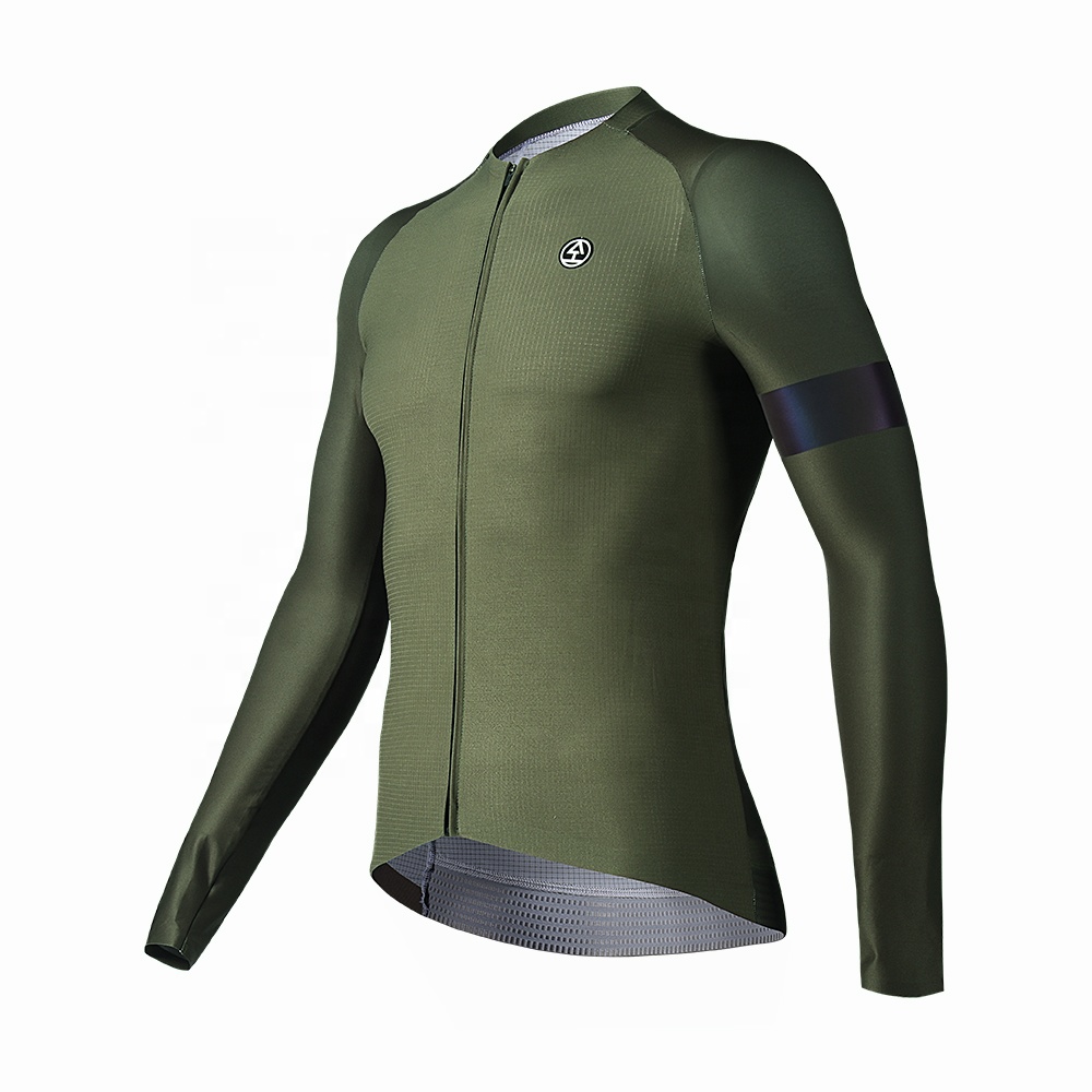 Taratone Men Quick Dry Mtb Jersey Cycling Jersey Long Sleeve Breathable Cycling Sportswear For Cycling Long Sleeve Jersey 