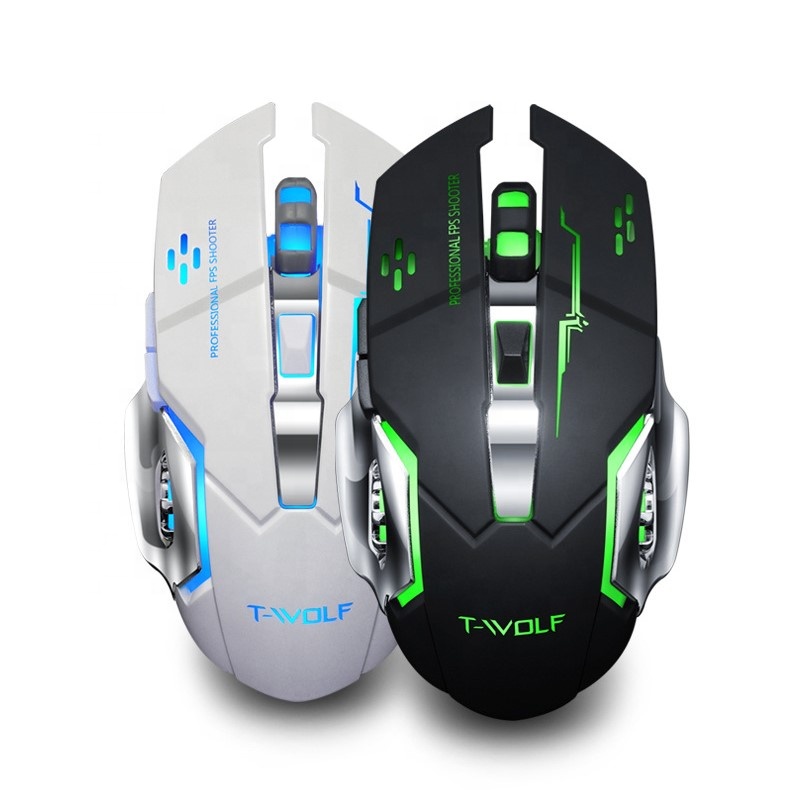 2022 New 2.4ghz Q13 Wireless Gaming Mouse 2400dpi Built-in Battery Rechargeable E-sports Computer Accessories Game Mouse 