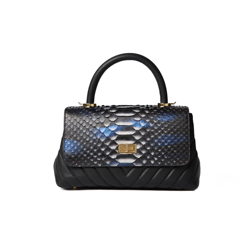 Factory Direct Snakeskin Leather Ladies Handbag Fashion Womens Hand Bag Ladies Luxury Handbags For Women 