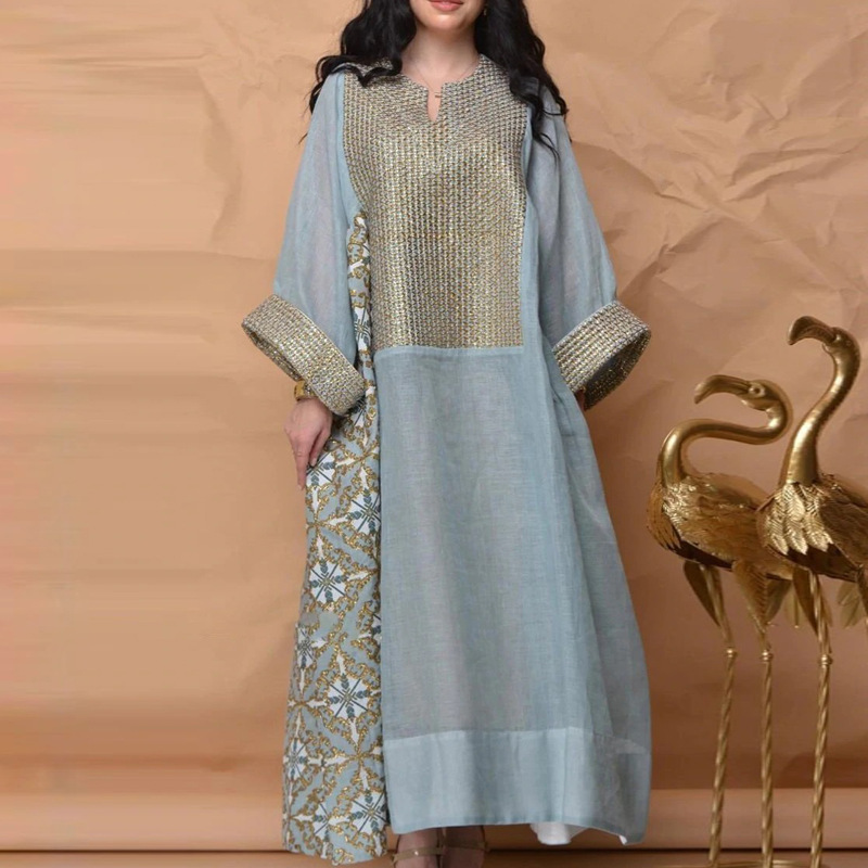 Ramadan Muslim Kaftan Abaya Dress Women Dubai 2022 Elegant Gowns African Maxi Dress Plus Size Boubou Robe Djellaba Femme 
