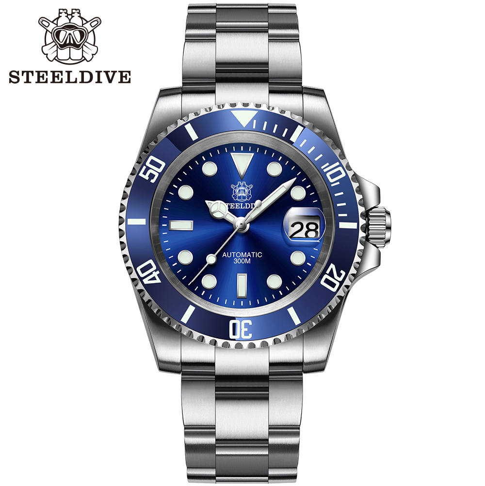 Sd1953 Steeldive Brand 2020 Men Mechanical Wristwatch Stainless Steel Men Watch Top Brand Sapphire Glass Men Watches Reloj 