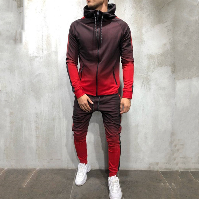 Vedo Jogger Suit Custom Logo Slim Fit Leisure Sportswear Two Pieces Zipper Tracksuit Men Jogging Tracksuit 