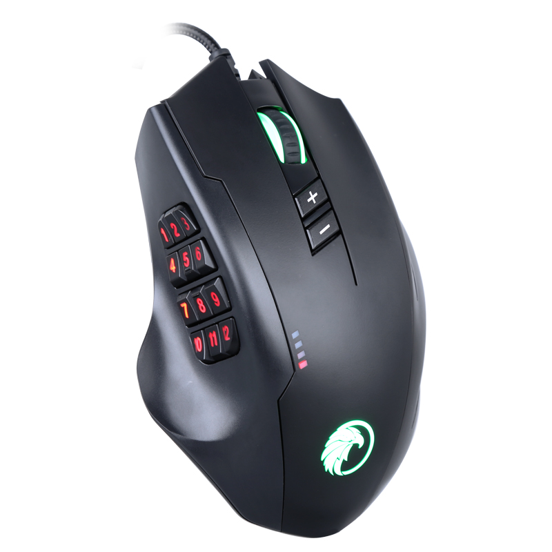 2019 New 12d Professional 1000-8000 Dpi Gaming Mouse With Side Button And Software Computer Accessories 