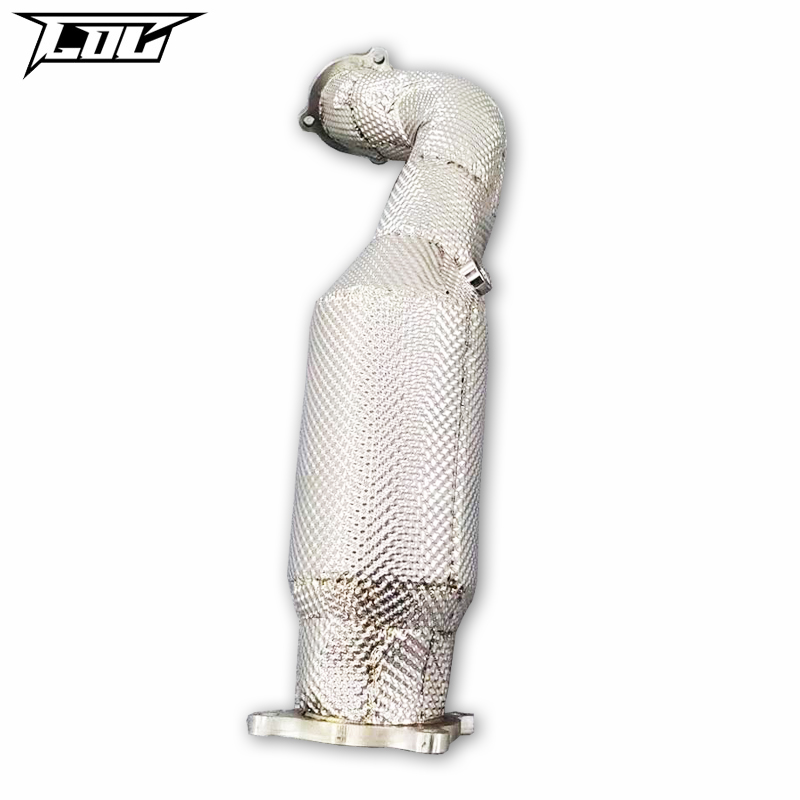 Exhaust Downpipe For Audi A4 A5 B8 1.8t 2.0t 2008-2017 Stainless Steel High Flow Catted Downpipe Car Exhaust System 