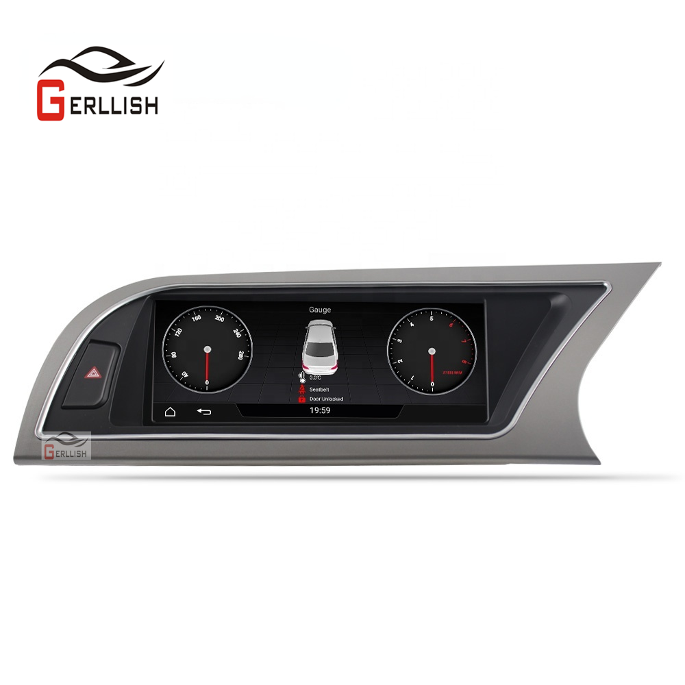 Gerllish Android 8.8&quot; Touch Screen Car Gps Dvd Radio For Audi A5 A4 B8 B7 2009-2016 With Gps Navigation 