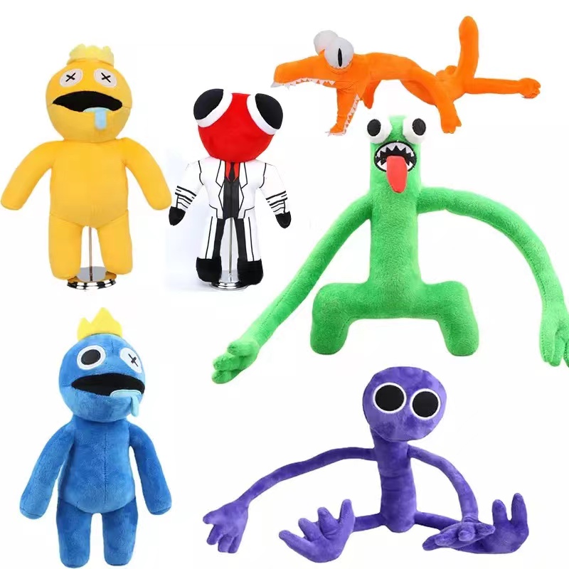 Hot Sale Character Doll Kawaii Blue Soft Stuffed Animal Toys For Christmas Gifts Rainbow Friends Plush Toy 