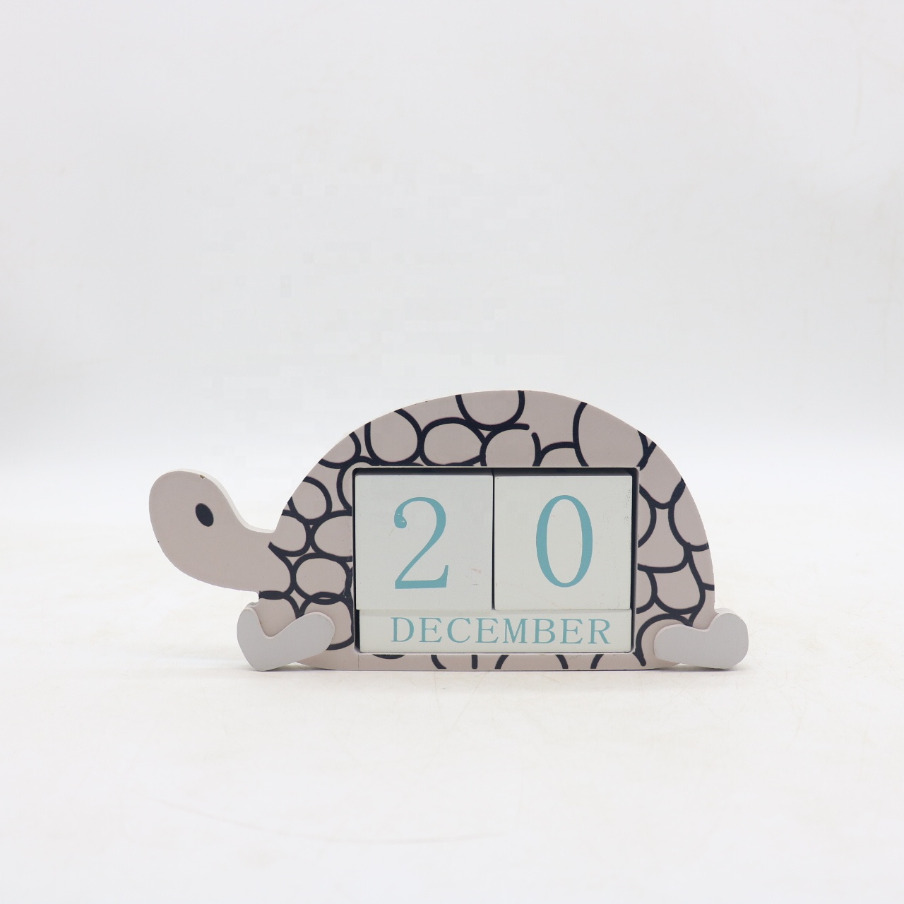 Kids Animal Wooden Decorate Calendar W. Date Blocks And Days Home Decor Modern Alpaca Table Decoration House Accessories 