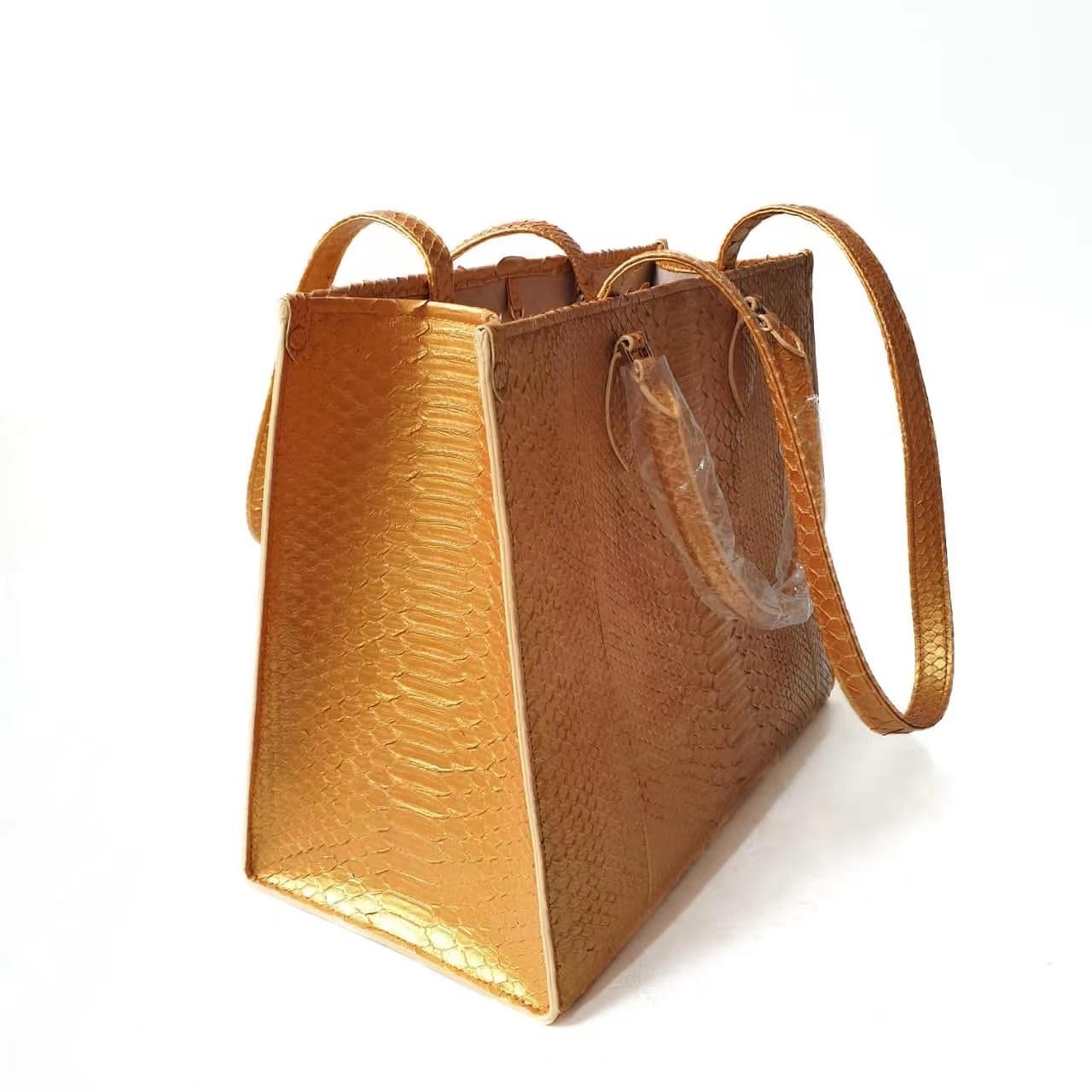 Luxury Python Leather Women Handbag Ladies Fashion Bags Custom Men Women Handbags 