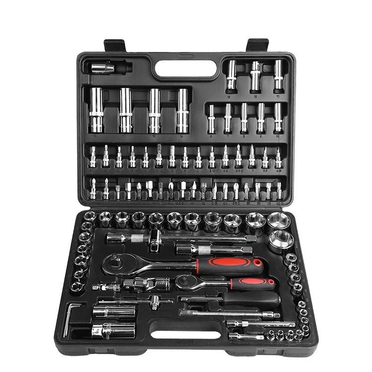 94 Pcs Car Tool Kit Set Box Impact Socket Ratchet Tool Set Takim Seti Profesyonel Tamir 