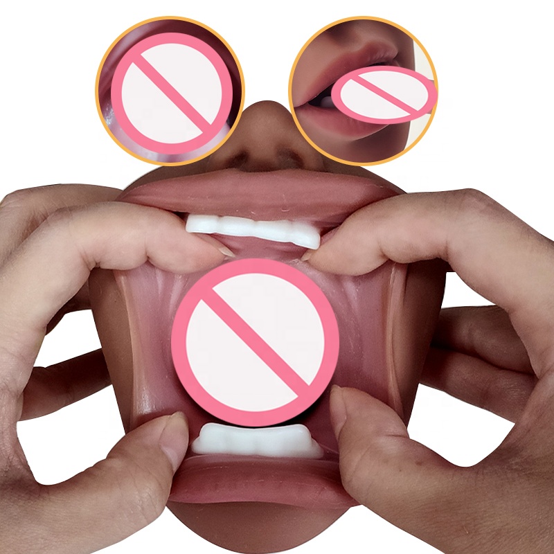 3 In 1 Male Masturbator Realistic Pocket Pussy Realistic Mouth For Oral Vagina Anal Sex Pocket Pussy Male Masturbation Cup 