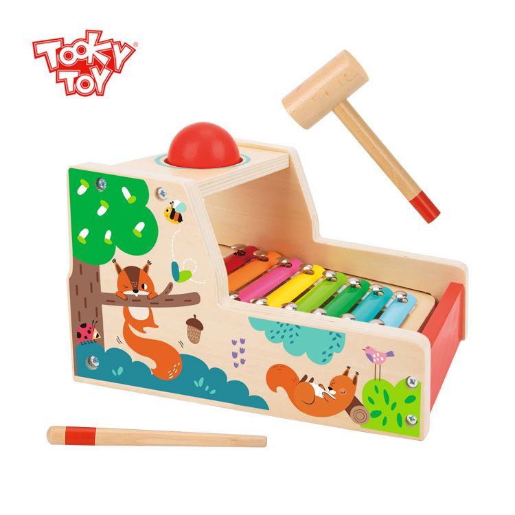 2022 New Wooden Toys Pound Tap Toys Bench Game Toys For Children 