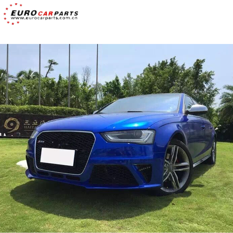 Ad A4 To Rs4 Body Kit Body Kit Full Set Pp Material Fit For Audi A4- Rs4 Style16~18y With Fron18y With Front Bumper Rear Bumper 