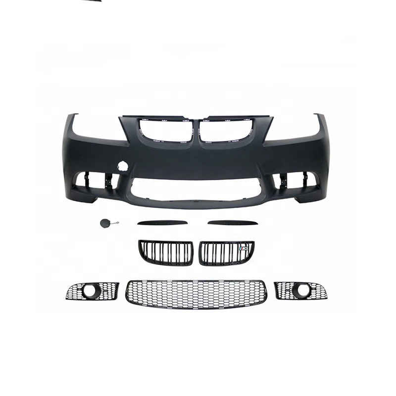 Factory Price For Bmw 3 Series E90 Modified M3 Front Bumper With Grill For Bmw Body Kit Car Bumper 2005 2006 2007 2008 