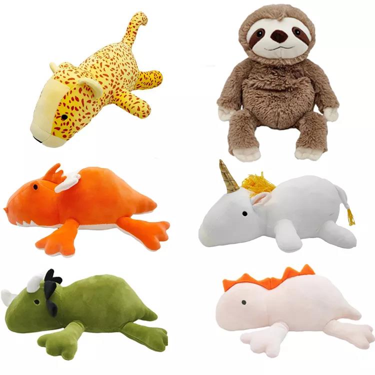Custom Relieve Anxiety Animals Stuffed Plush Dinosaur Weighted Plush Toys For Boys Girls Kids 