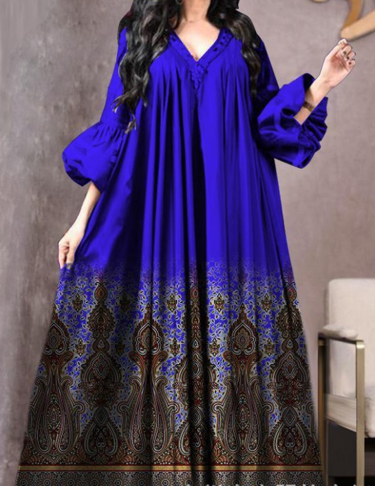 2022 New Vintage Ethnic Sequins Embroidery Abaya Dress Women Middle East Arab Oman Moroccan Caftan Dubai Muslim Clothes 