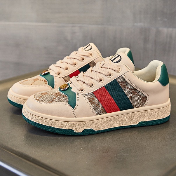 Genuine Leather Old Dirty Shoes New Couple Casual Flat Women's Shoes Autumn Shoes Luxury Brands Sneakers