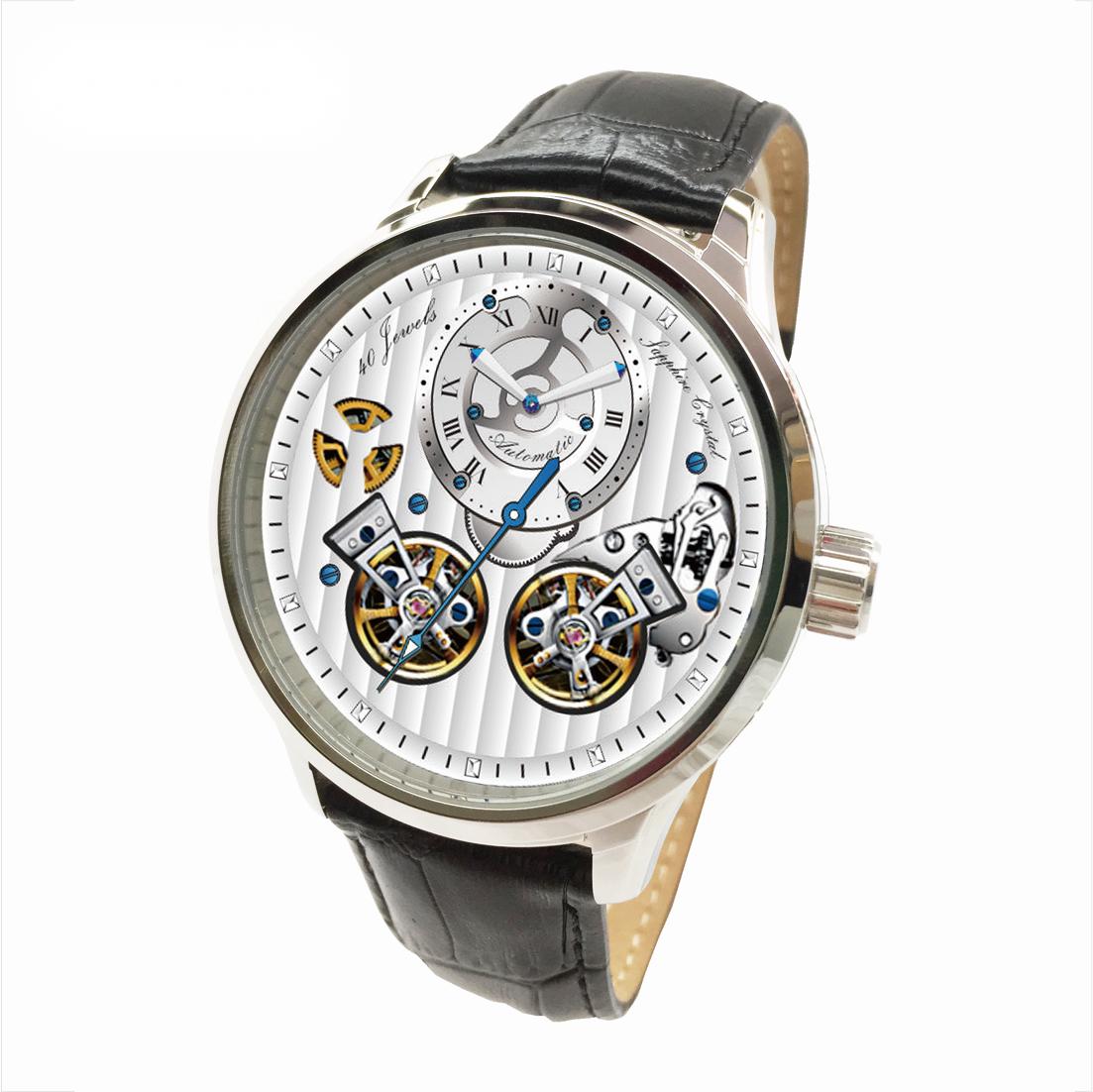 Hot Men Wrist Classic Watch With Stainless Steel Strap Luxury Watch 