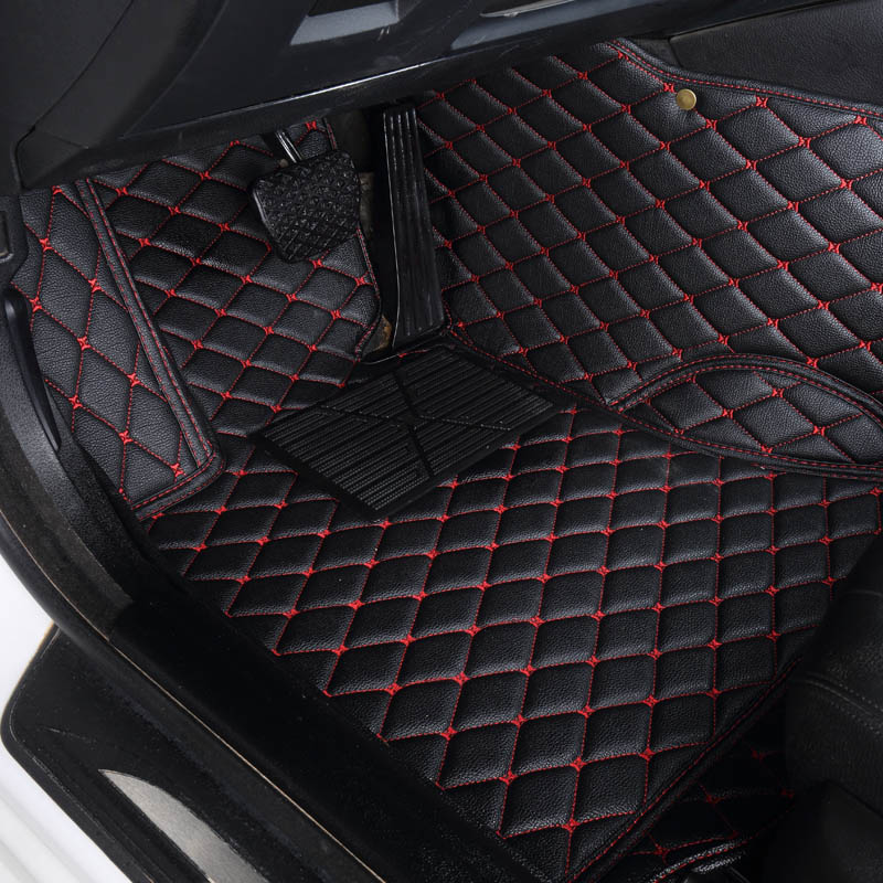 Custom Pu Leather 5d Car Floor Mats Set Foot Carpet Cover For Audi A1 A3 8p 8v A4 B7 B8 B9 Avant A4l A6 C6 C7 C8 Allroad A8l 
