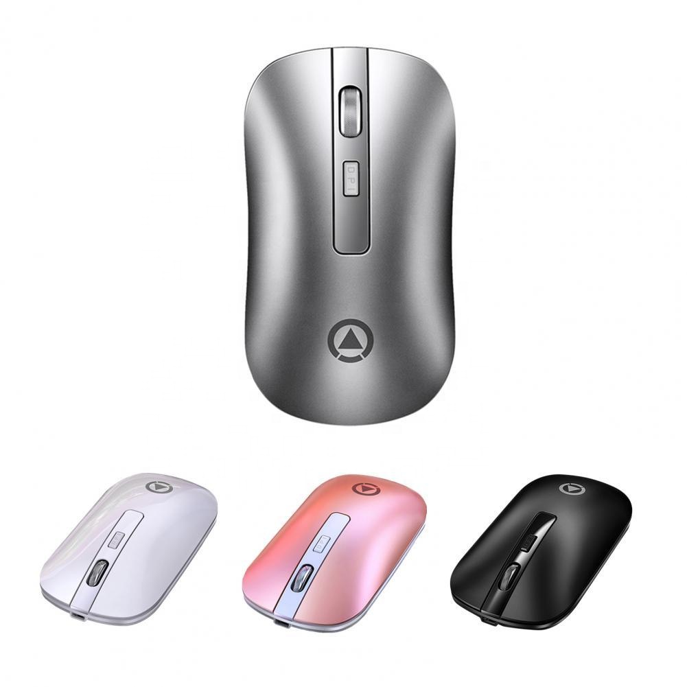 2021 Amazon New 4d A8 Wireless Mouse Rechargeable Business Office Mute Computer Accessories Bt3.0 And Bt5.2 Wireless Mouse 