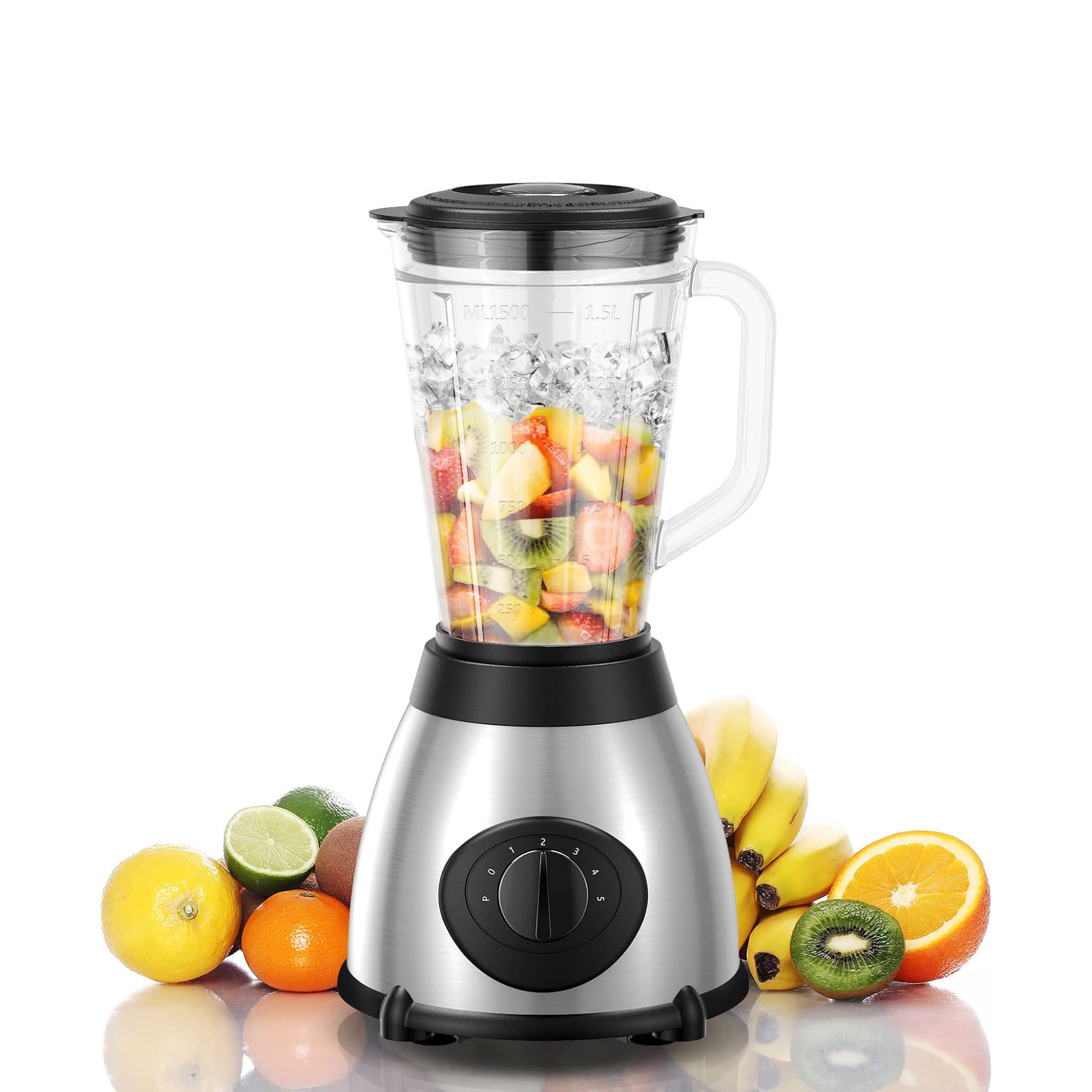 4 In1 Blender Juicer 3 Speed Kitchen Appliances 1.8L Multi-function Mixer Blender
