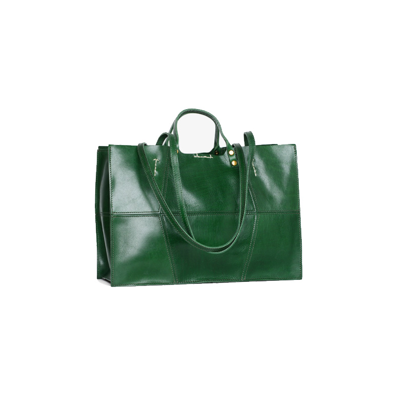 Designer First Layer Cow Leather Large Capacity Tote Shoulder Bags Handbags Elegant Genuine Leather Bags For Women Ladies 